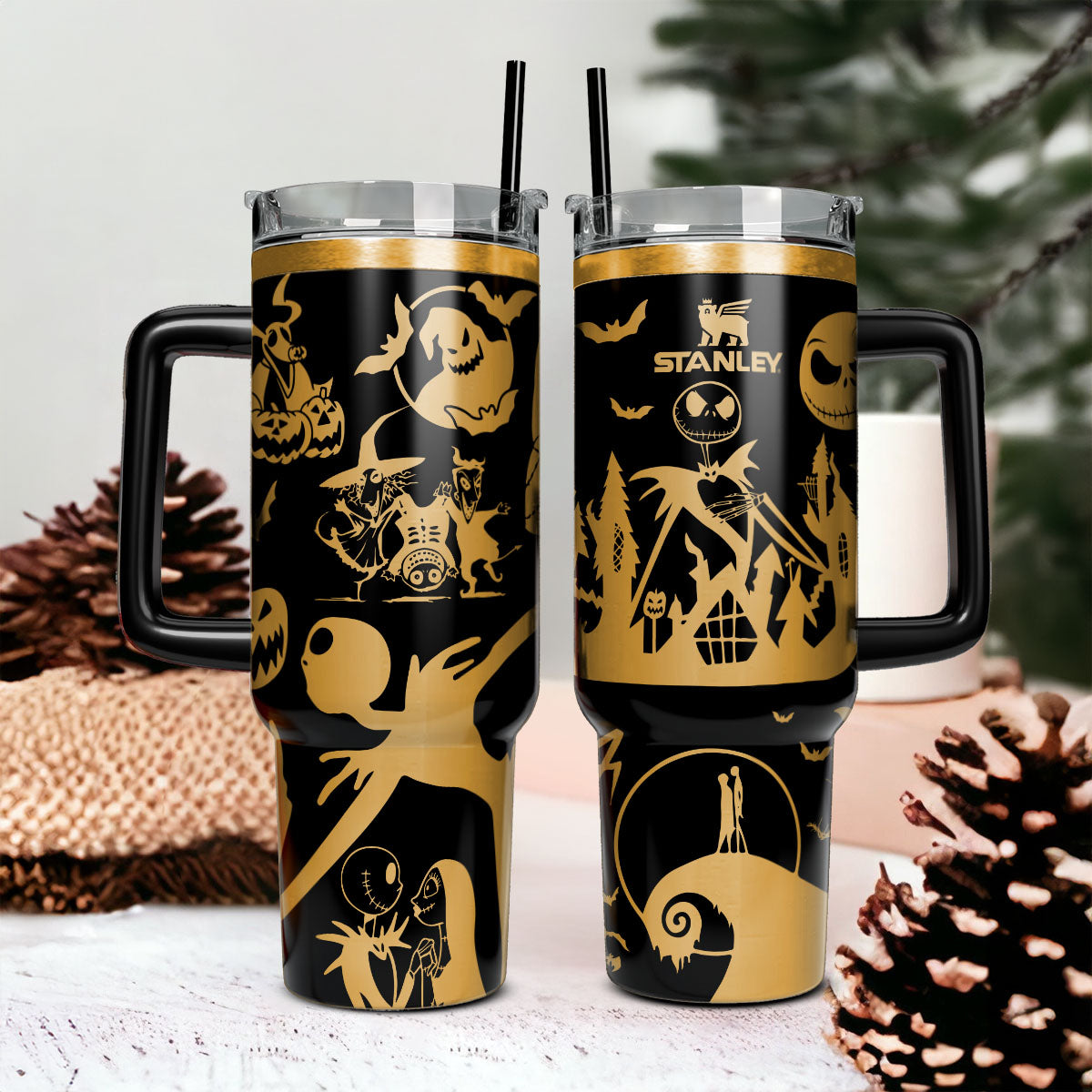 The Nightmare Before Christmas, Jack & Sally 40 Oz Tumbler
