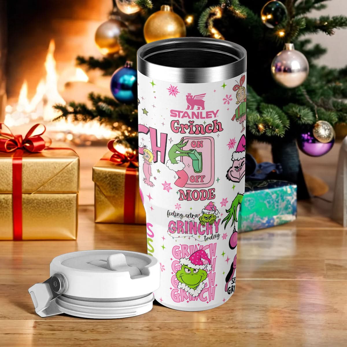 Custom Era Grinch IceFlow 40oz Tumbler - 409TTTLTB015