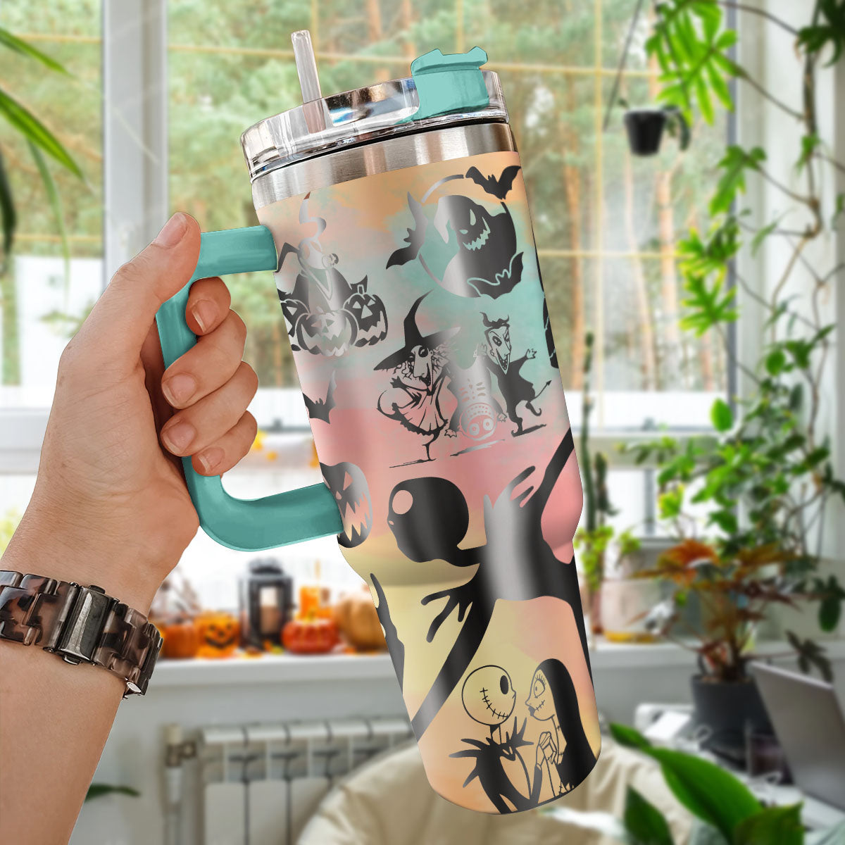 The Nightmare Before Christmas, Jack & Sally 40 Oz Tumbler