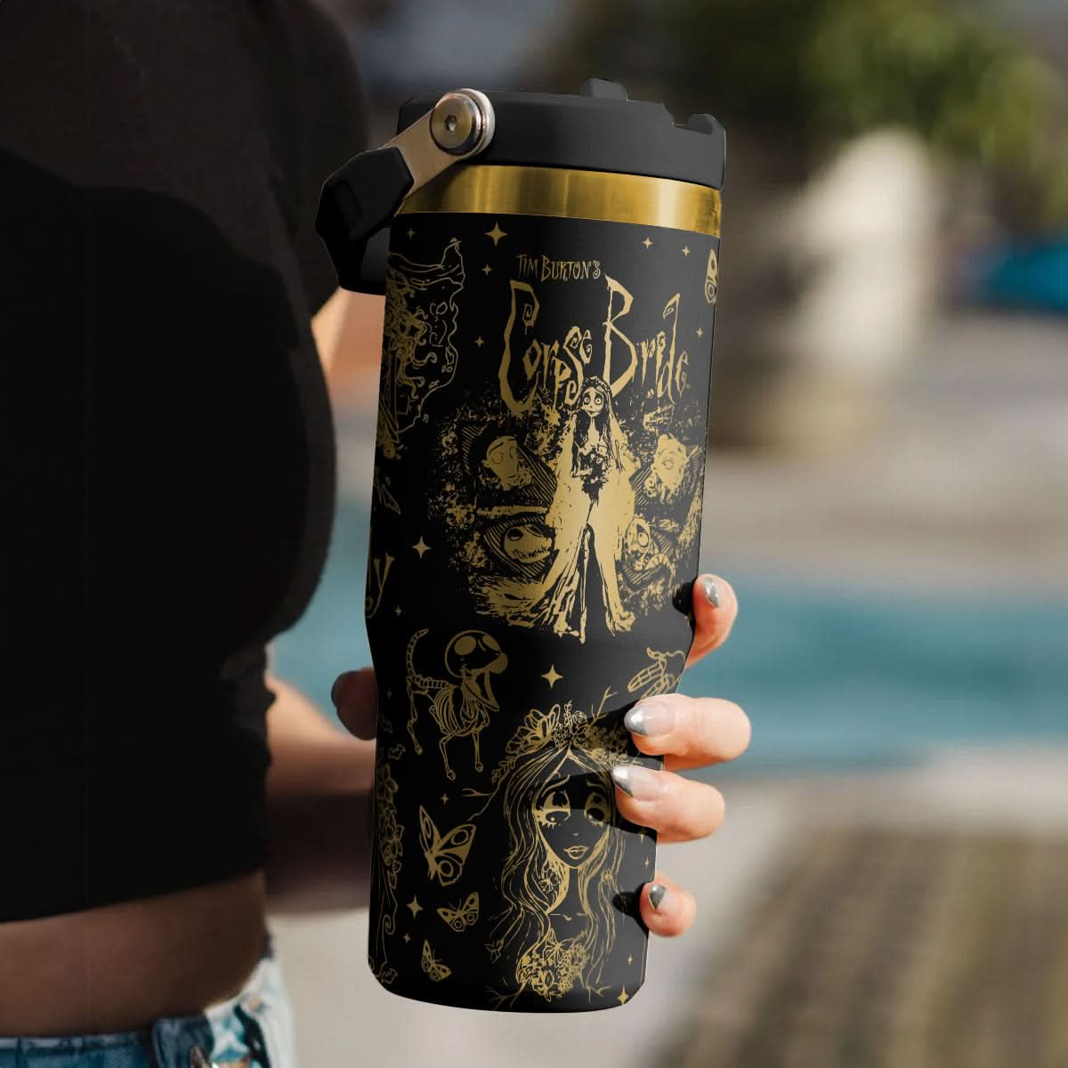Custom Corpse Bride IceFlow 40oz Tumbler - 409HLTLTB163