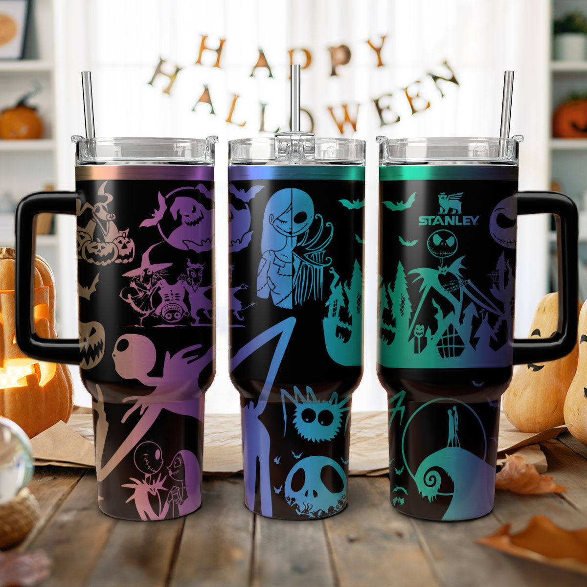The Nightmare Before Christmas, Jack & Sally 40 Oz Tumbler