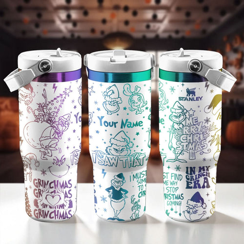 Custom Grinch IceFlow 40oz Tumbler - 409TTTLTB014