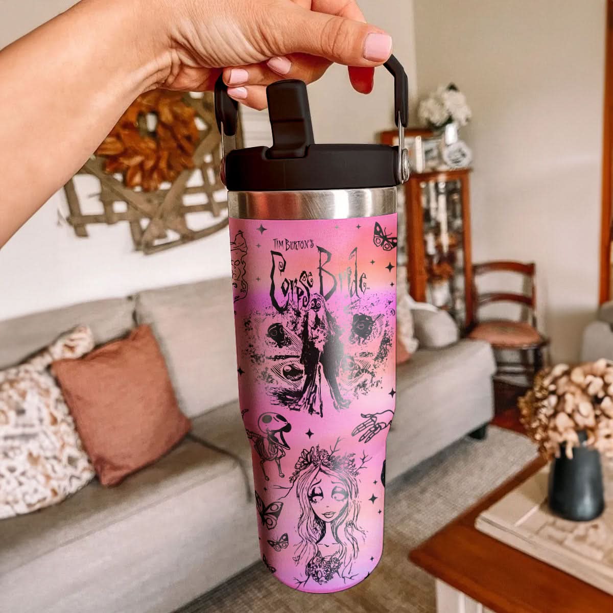 Custom Corpse Bride IceFlow 40oz Tumbler - 409HLTLTB163