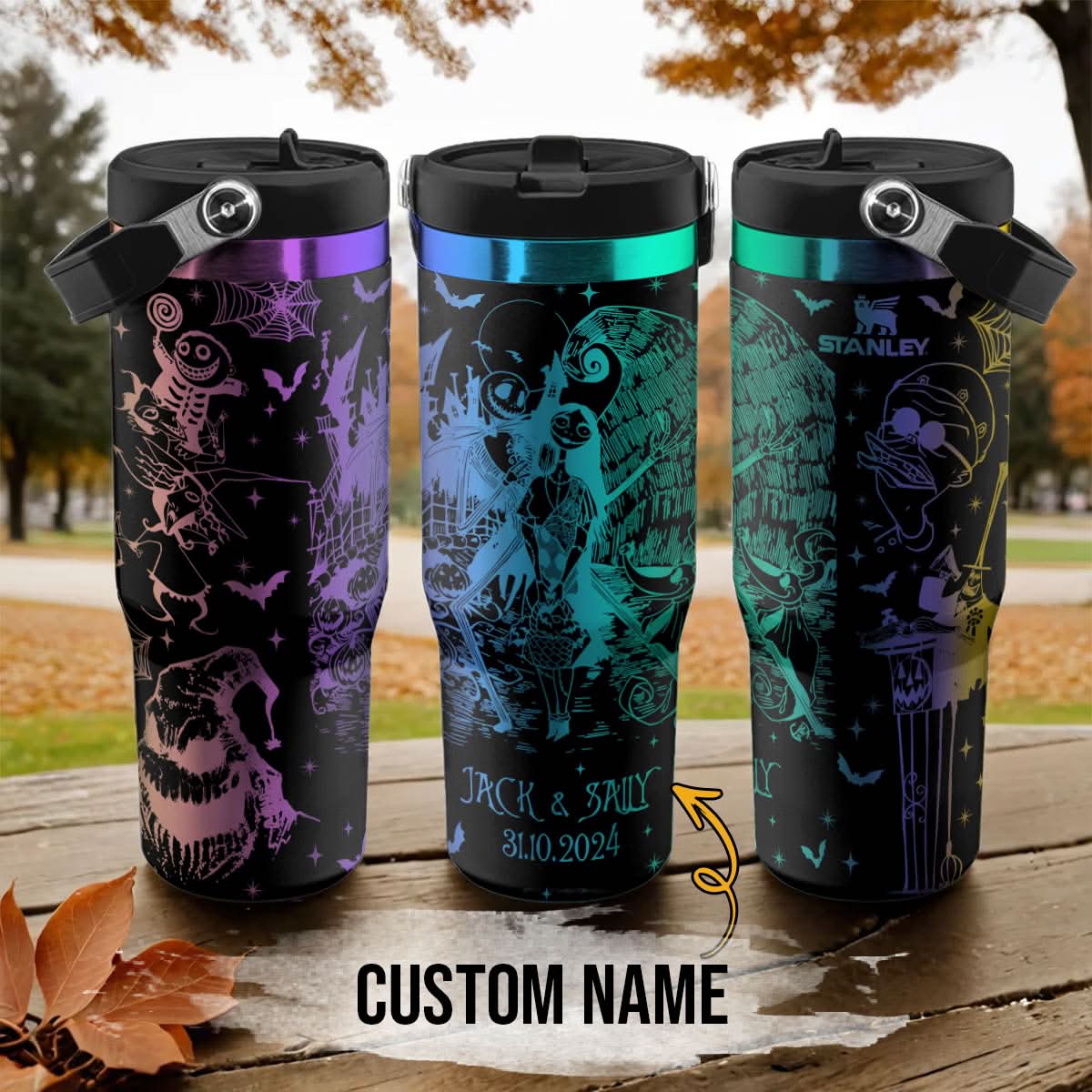 Custom Name Couple Nightmare Revenge IceFlow 40oz Tumbler