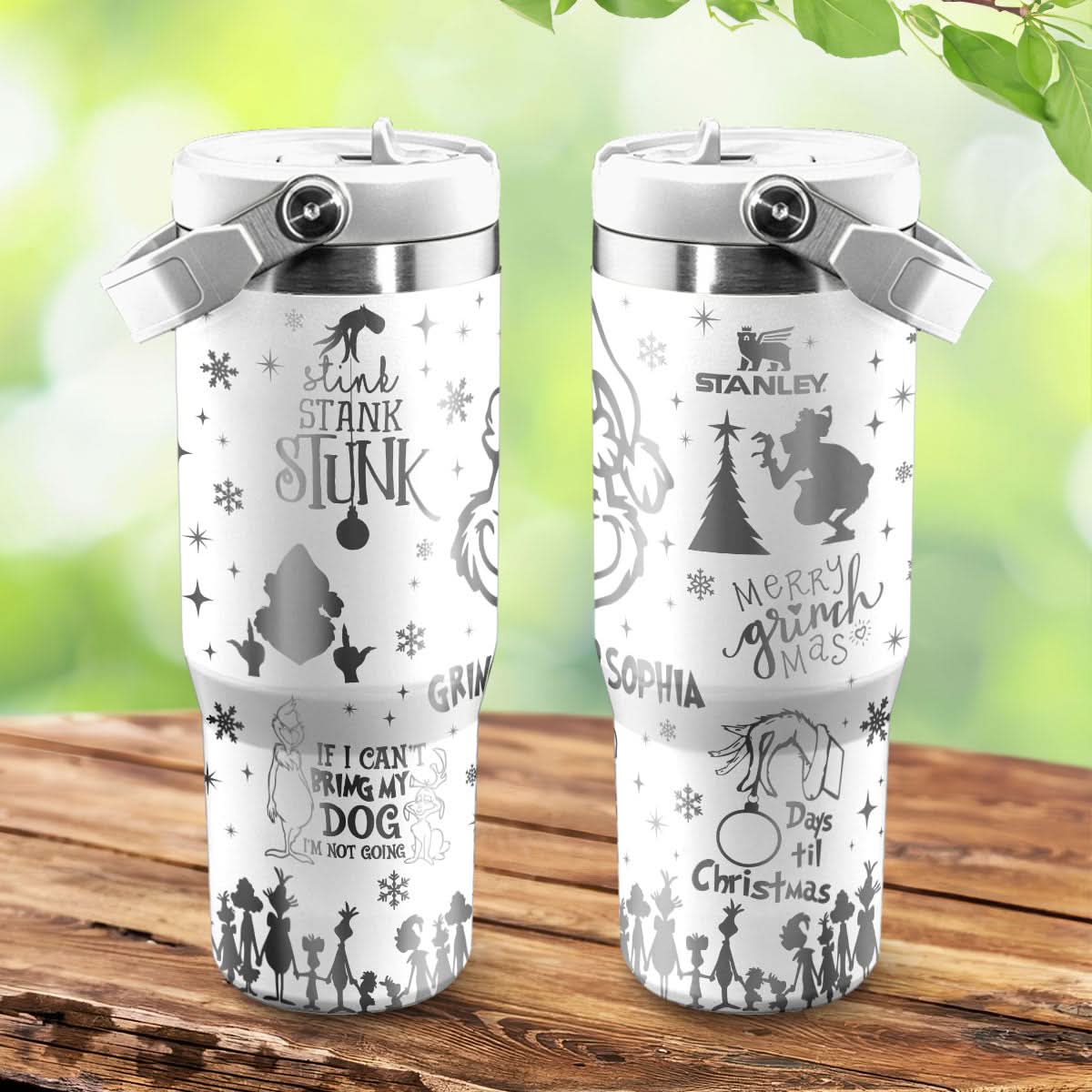 Custom Grinch IceFlow 40oz Tumbler - 410TTTLTB016