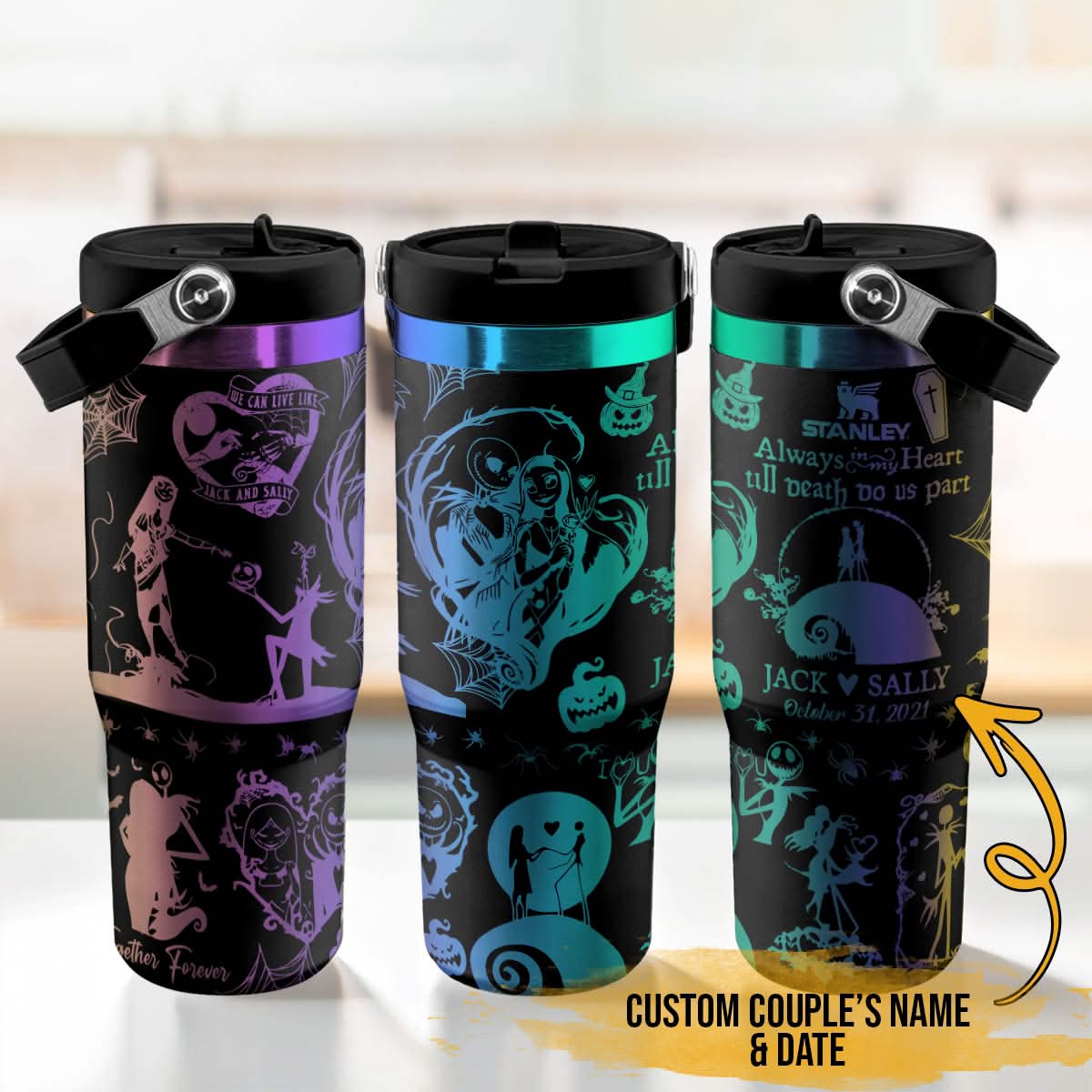 Couple Custom IceFlow 40oz Tumbler