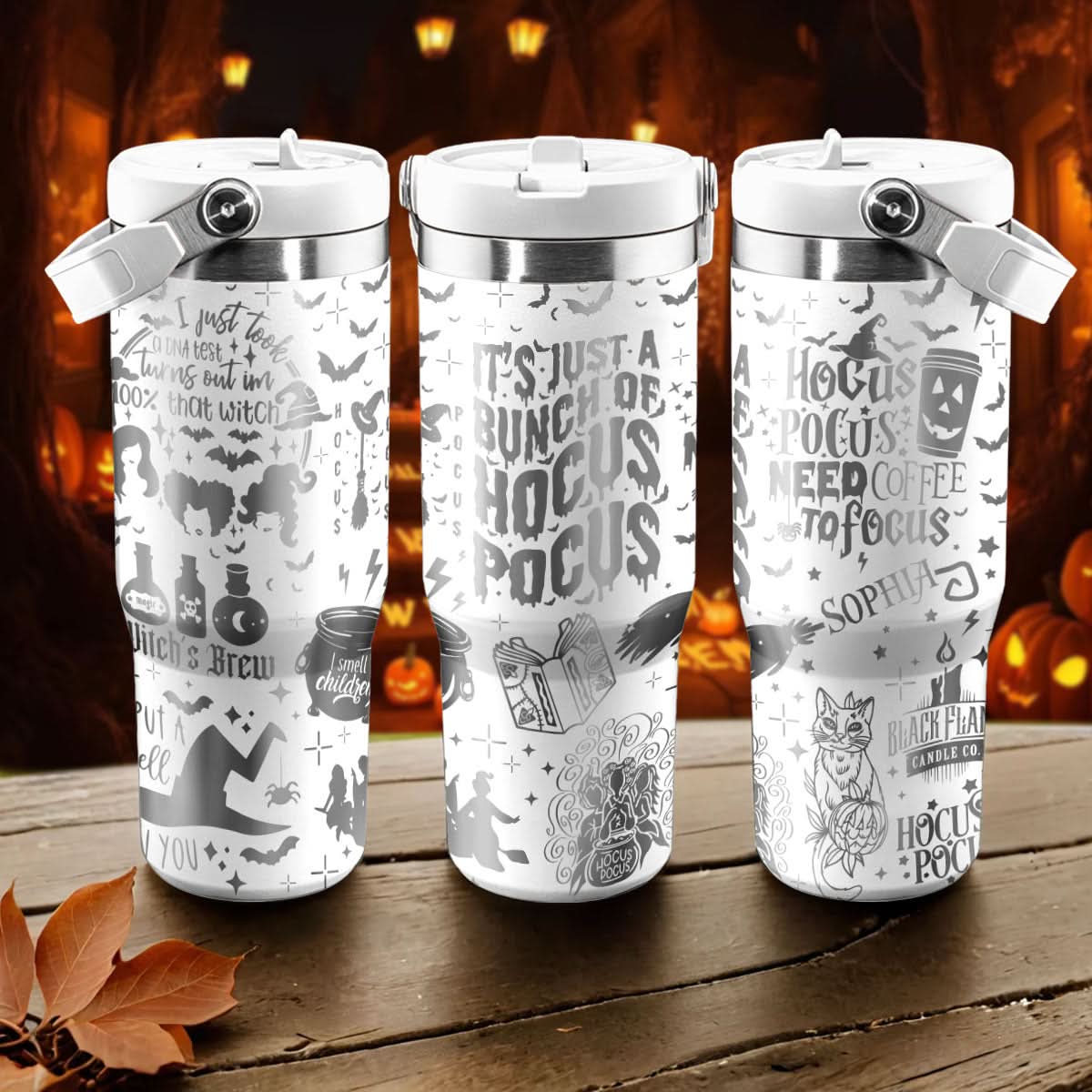 Custom Name Hocus Pocus IceFlow 40oz Tumbler - 409VTTLTB003