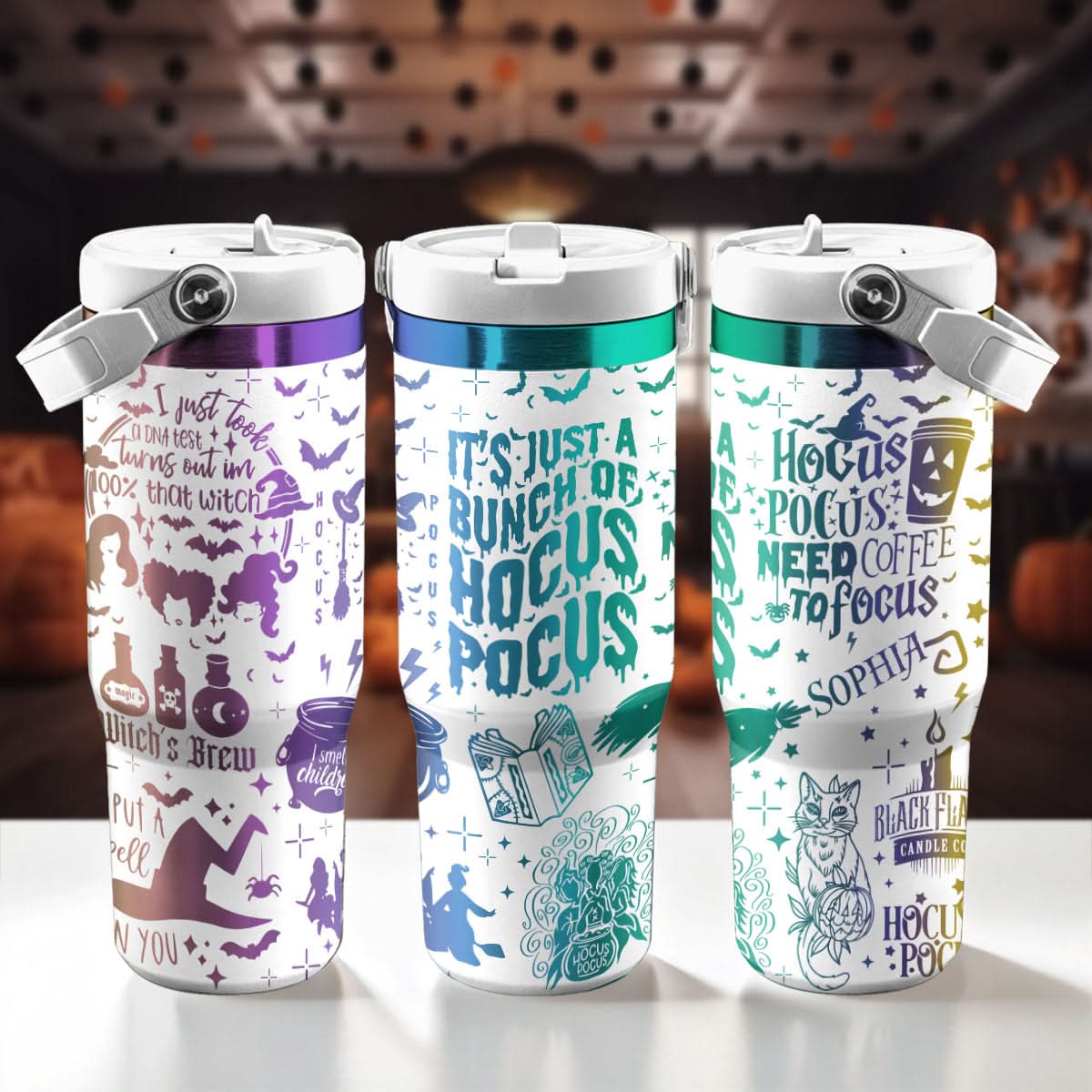 Custom Name Hocus Pocus IceFlow 40oz Tumbler - 409VTTLTB003