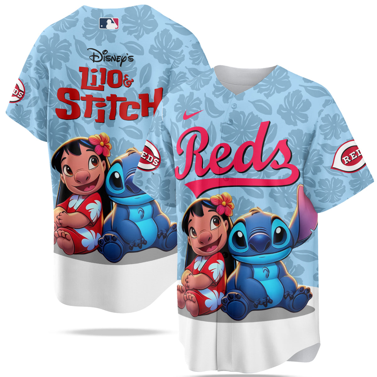 Cincinnati Reds MLB x Lilo & Stitch Jersey Limited
