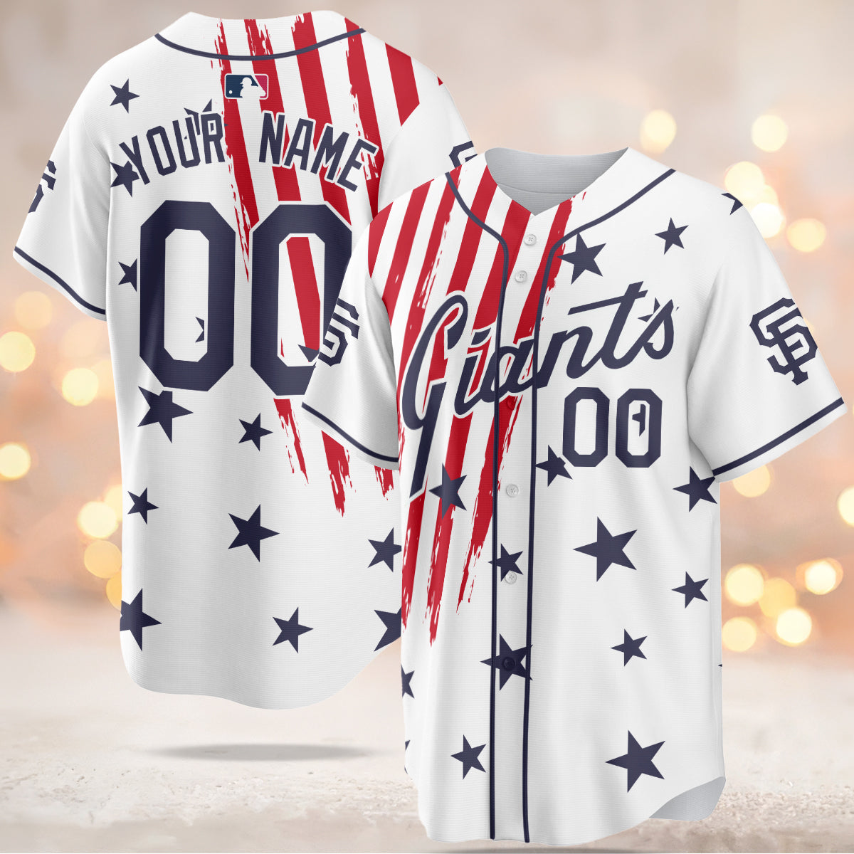 San Francisco Giants MLB 4th of July Baseball Jersey