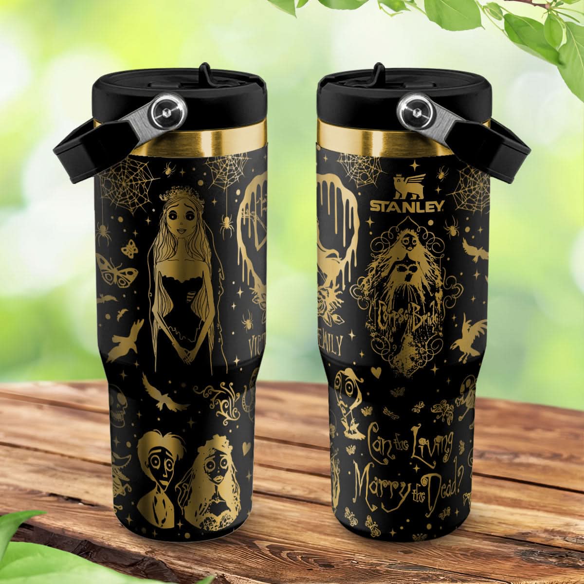 Custom Corpse Bride IceFlow 40oz Tumbler - 409VTTLTB051