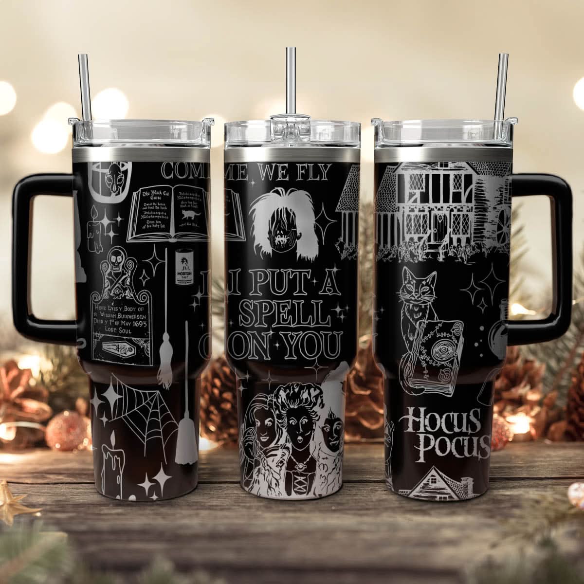 Cute Hocus Pocus Sisters 40oz Tumbler - 409VTTLTB017