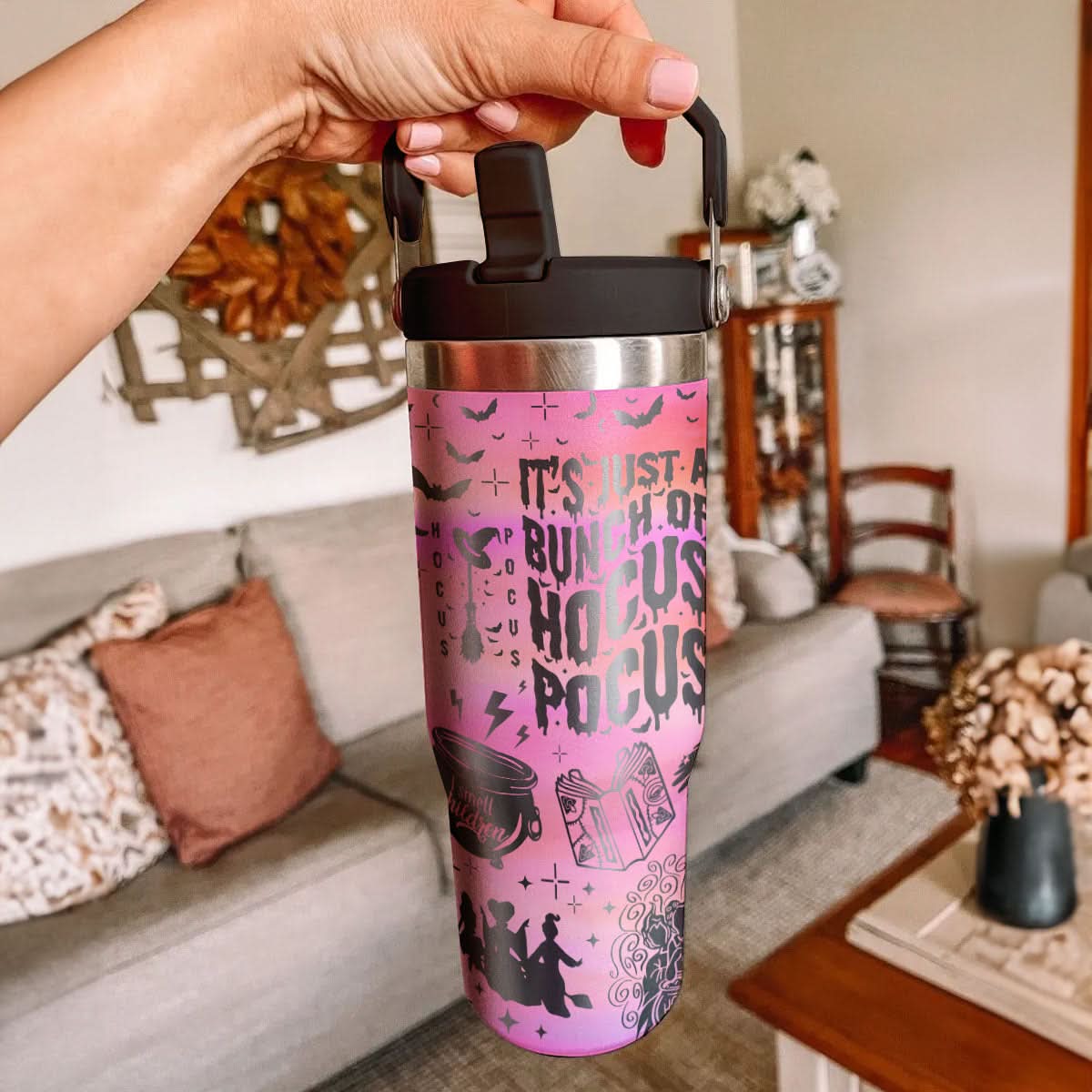 Custom Name Hocus Pocus IceFlow 40oz Tumbler - 409VTTLTB003