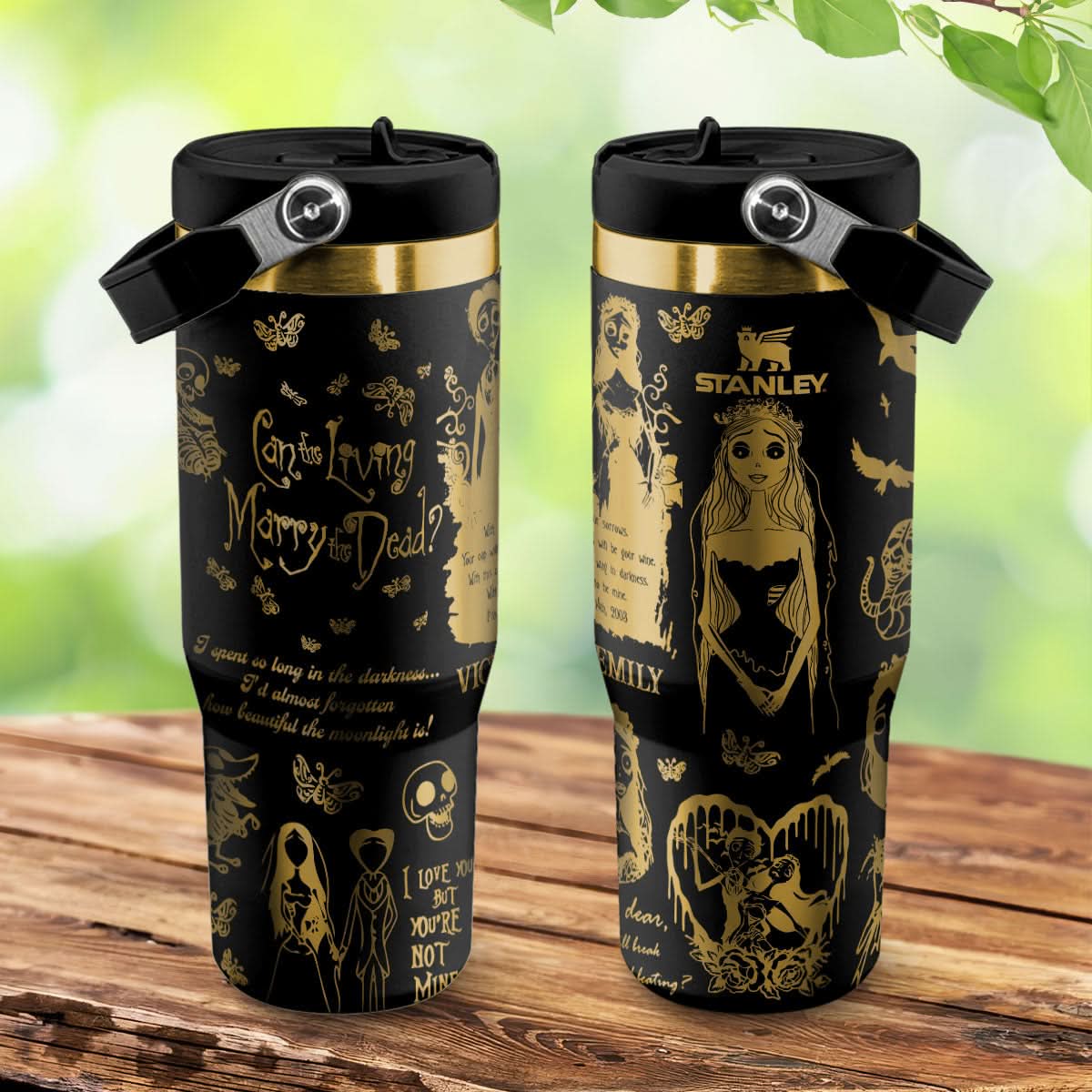 Custom Corpse Bride IceFlow 40oz Tumbler - 409VTTLTB057