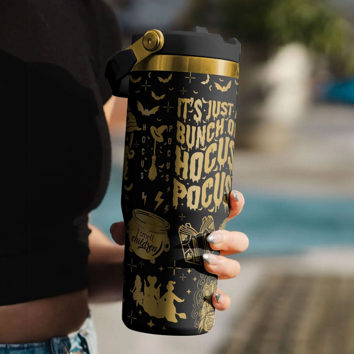 Custom Name Hocus Pocus IceFlow 40oz Tumbler - 409VTTLTB003