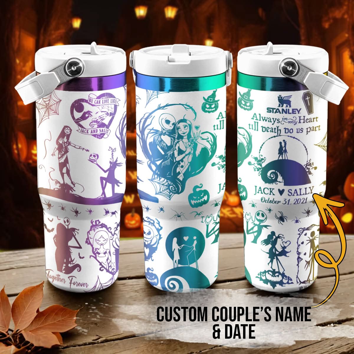 Couple Custom IceFlow 40oz Tumbler