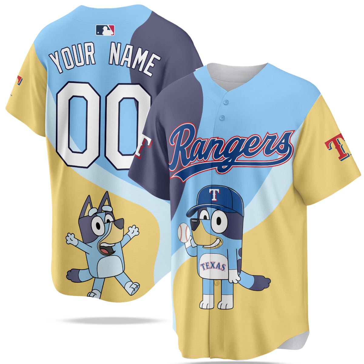 Texas Rangers 2025 Bluey Night Limited Jersey