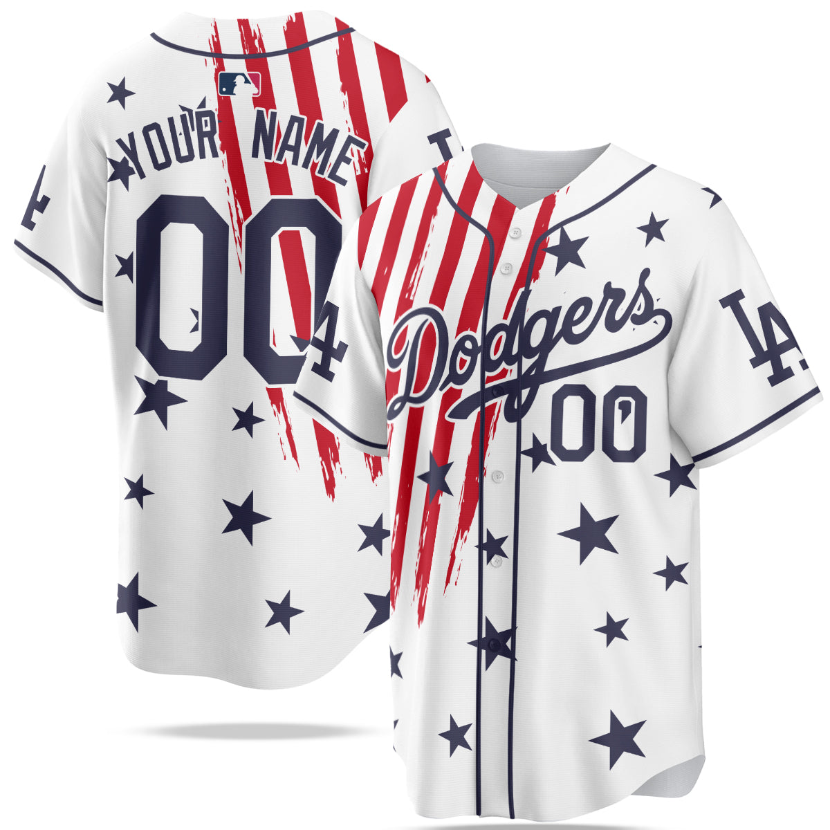 Los Angeles Dodgers MLB 4th of July Baseball Jersey