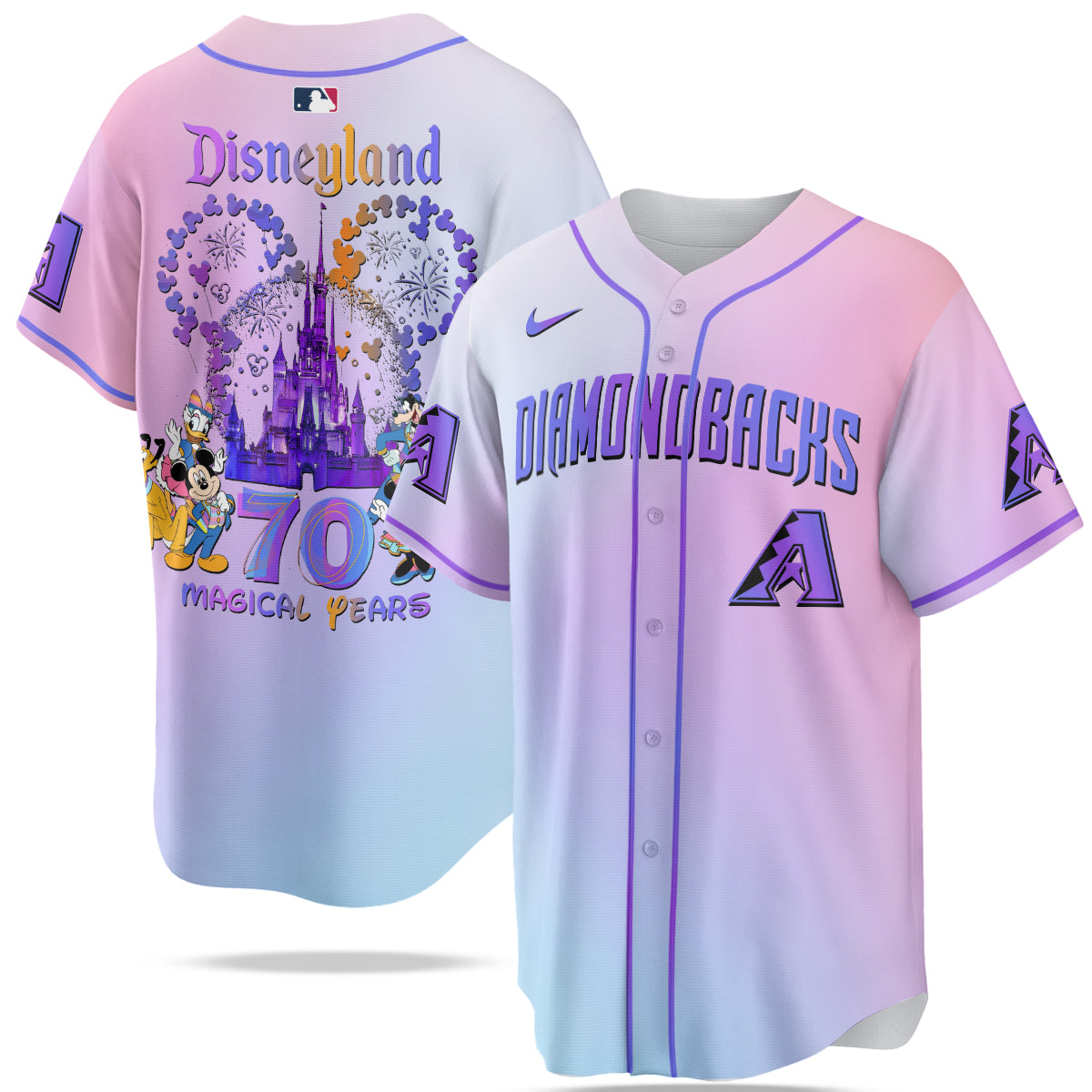 Arizona Diamondbacks MLB x Disneyland 70th Anniversary Baseball Jersey