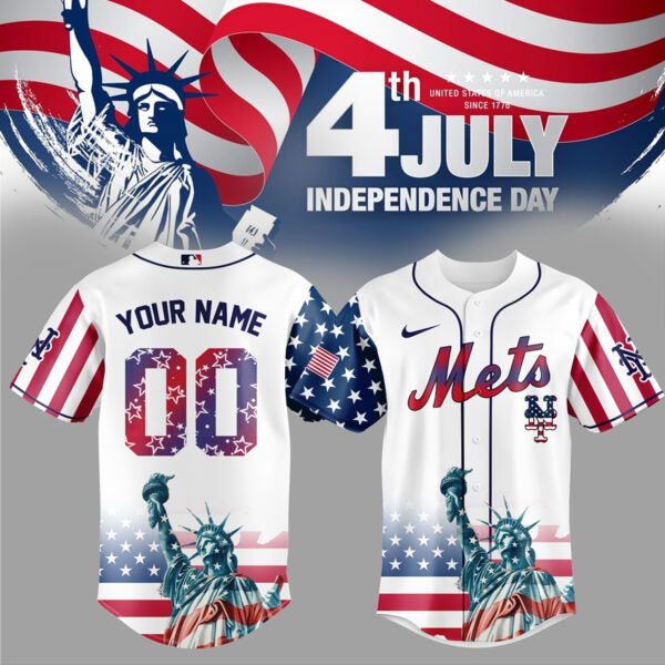 New York Mets Special Nationals Independence Day Jersey 2025