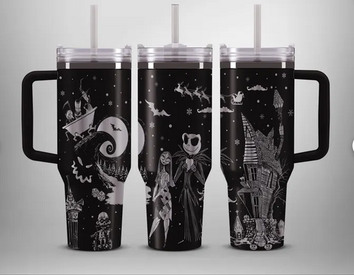 The Nightmare before Christmas 40oz Laser Engraved Tumbler