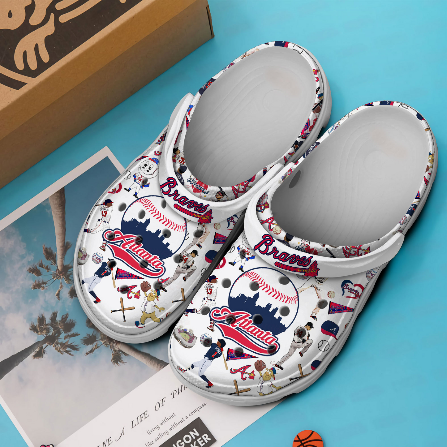 Atlanta Braves MLB Sport Clogs Shoes - 503HL- CR090