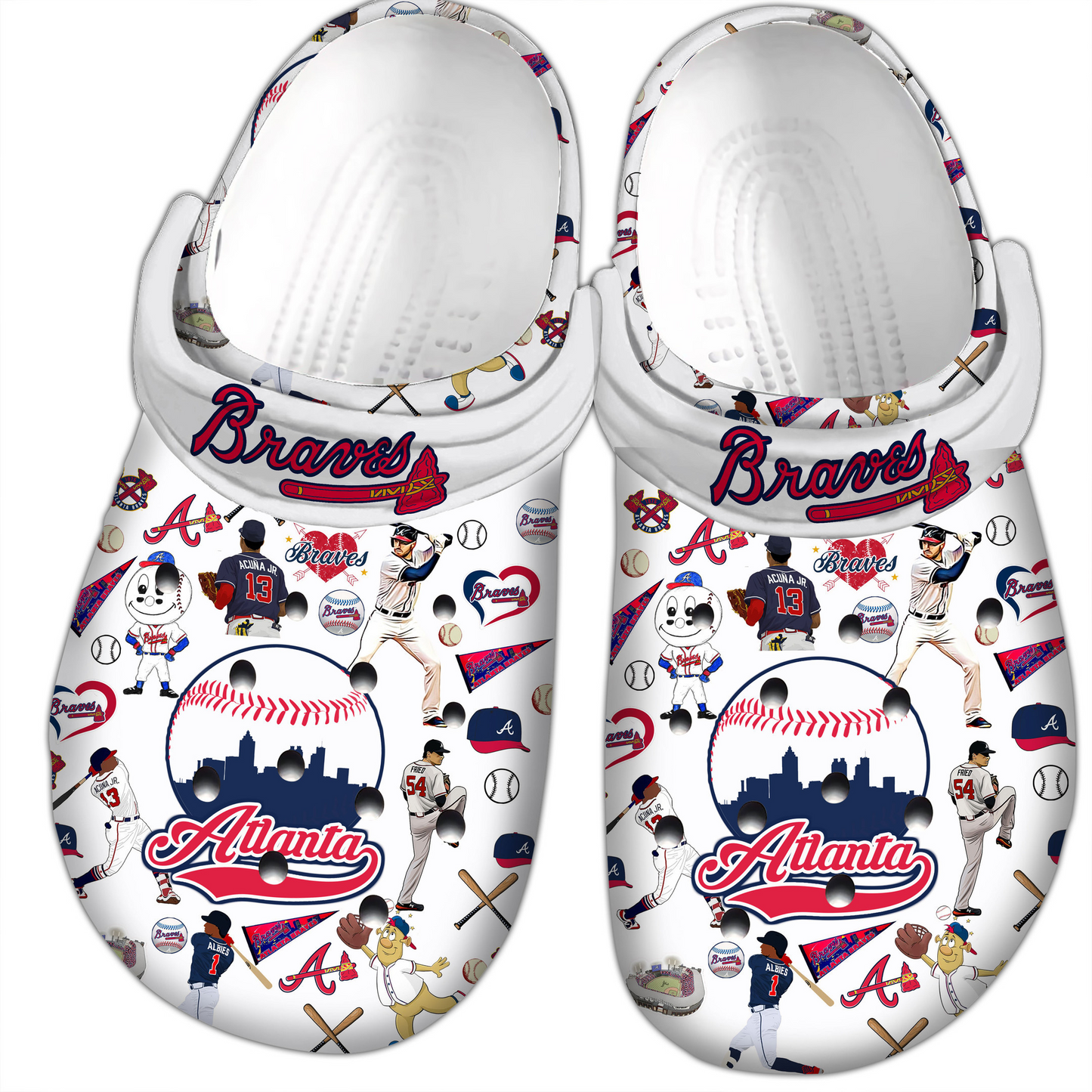 Atlanta Braves MLB Sport Clogs Shoes - 503HL- CR090