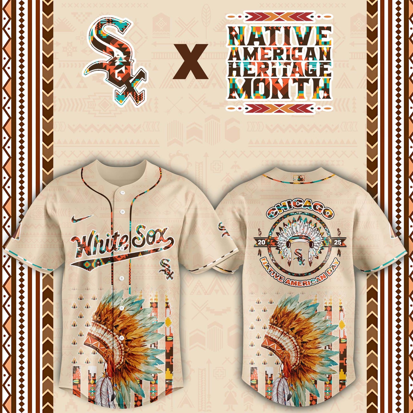 Chicago White Sox Native American Heritage Month Baseball Jersey - Saint Savoir