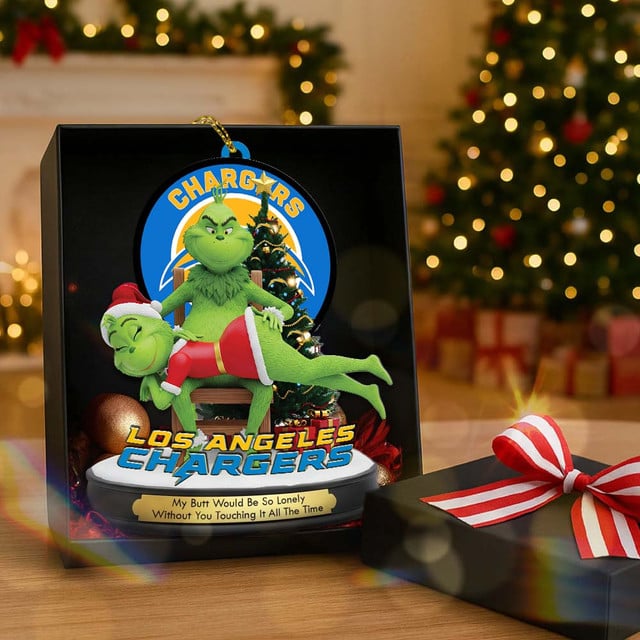 Los Angeles Chargers x Grinch Christmas Acrylic Ornament
