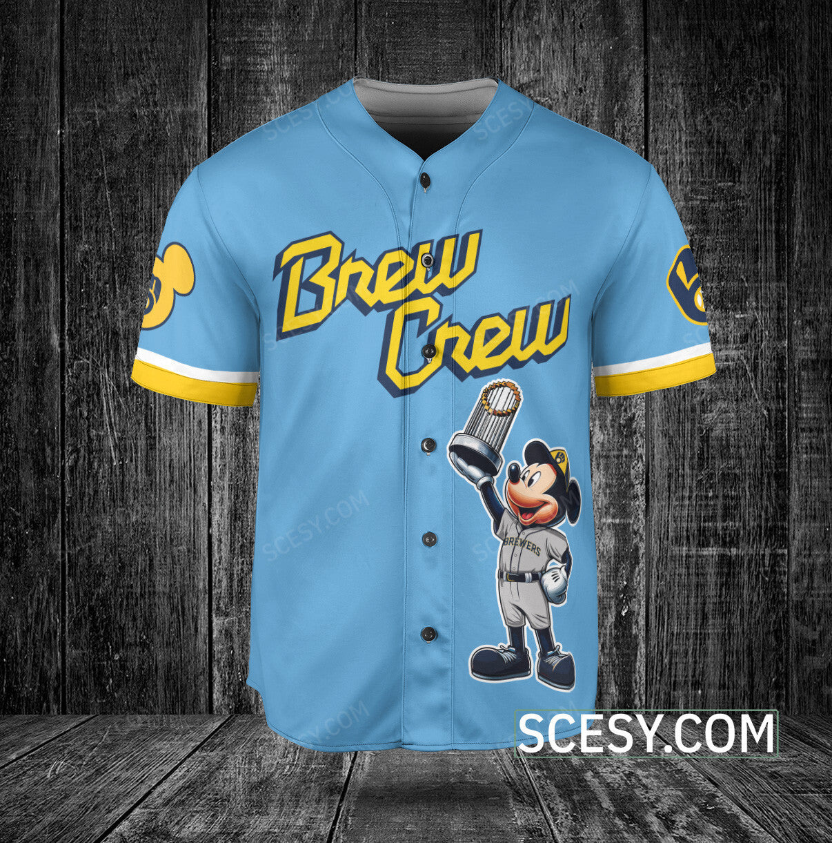 Milwaukee Brewers MM Baseball Jersey Blue