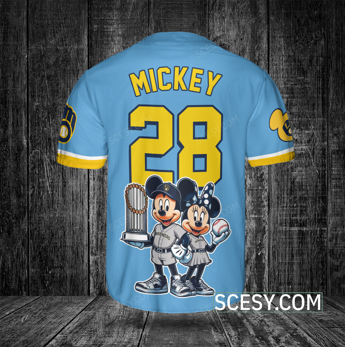 Milwaukee Brewers MM Baseball Jersey Blue