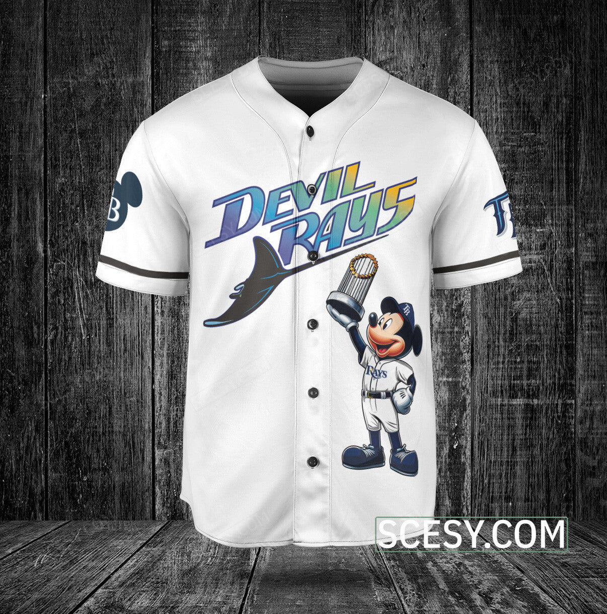 Tampa Bay Rays MM Baseball Jersey White