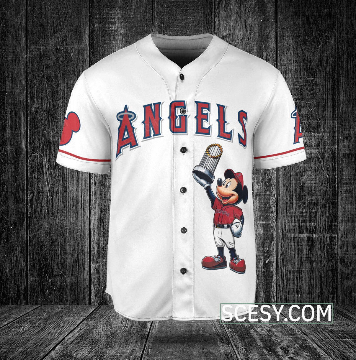 Los Angeles Angels MM Baseball Jersey White