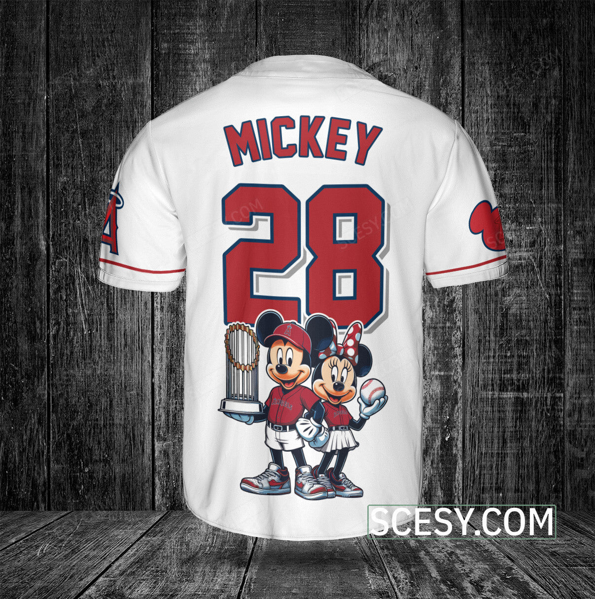 Los Angeles Angels MM Baseball Jersey White