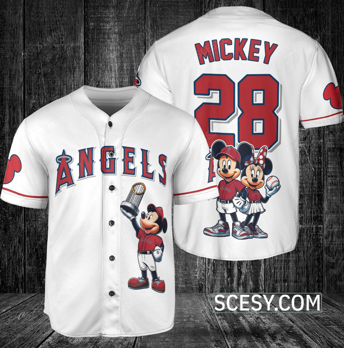 Los Angeles Angels MM Baseball Jersey White
