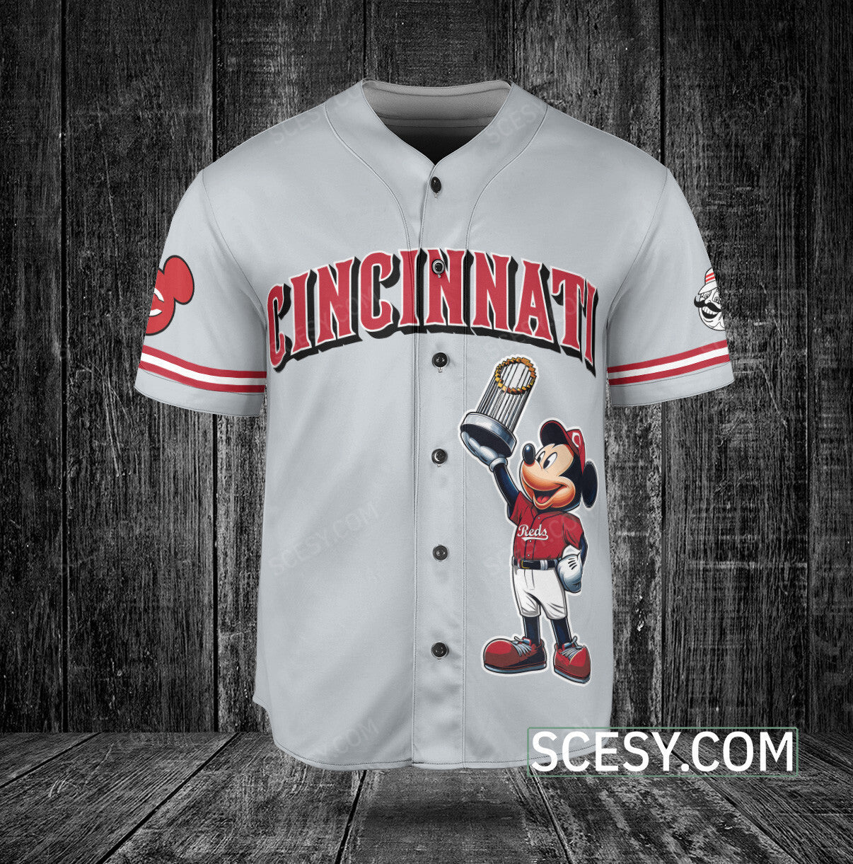 Cincinnati Reds MM Baseball Jersey Gray