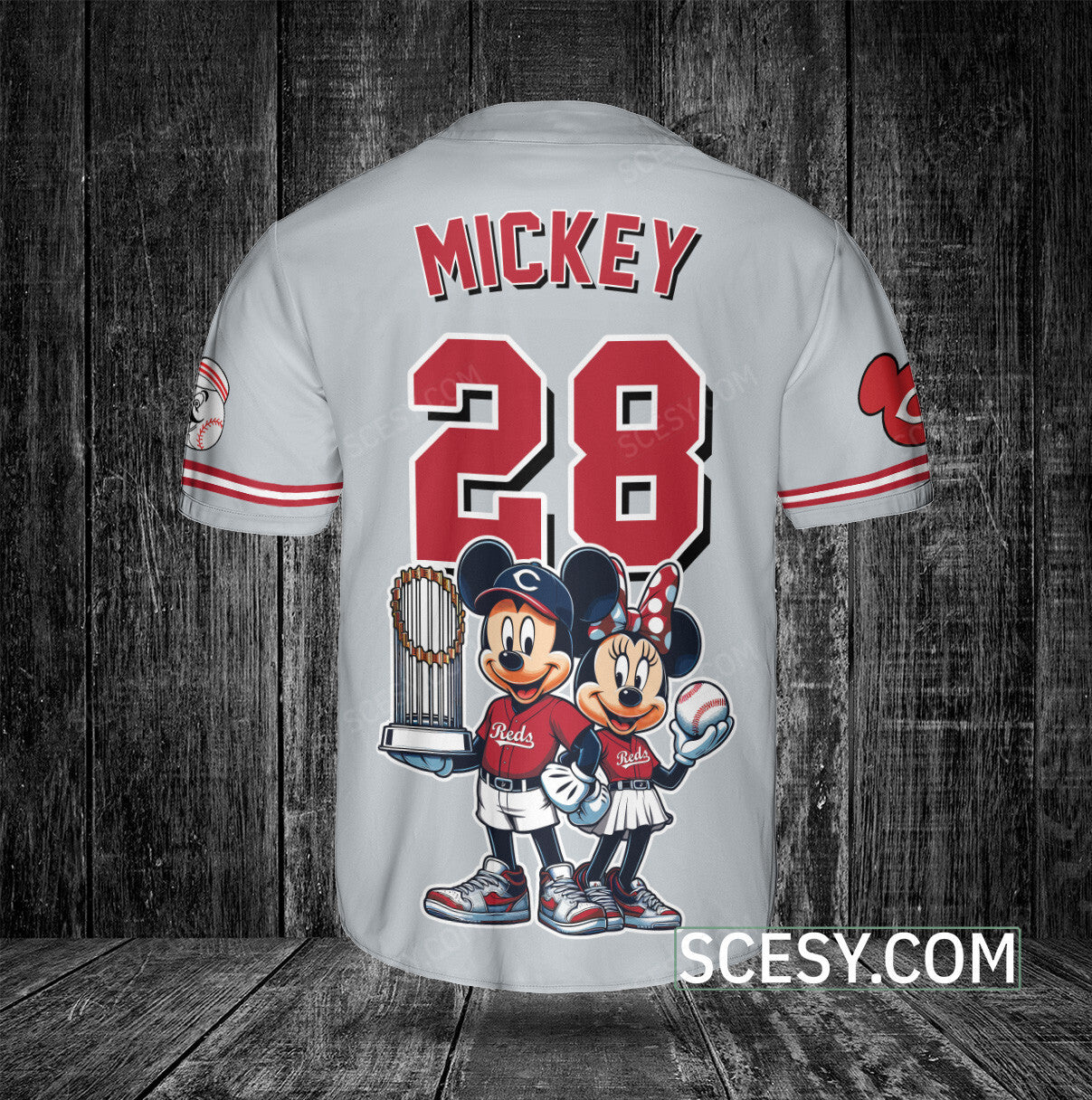 Cincinnati Reds MM Baseball Jersey Gray