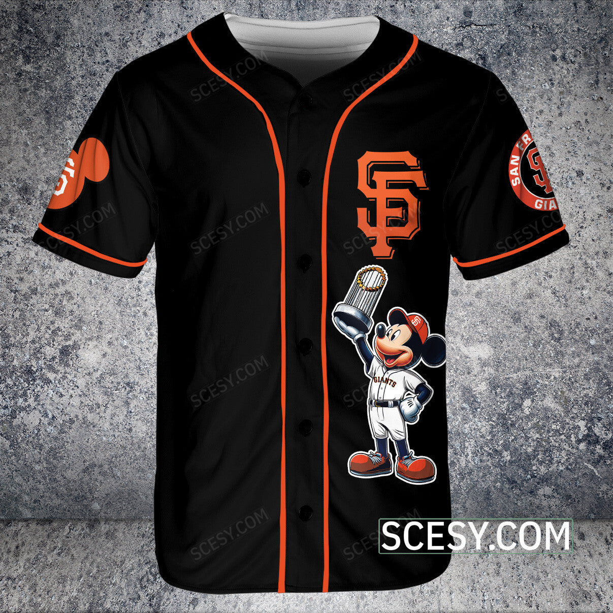 San Francisco Giants MM Baseball Jersey Black