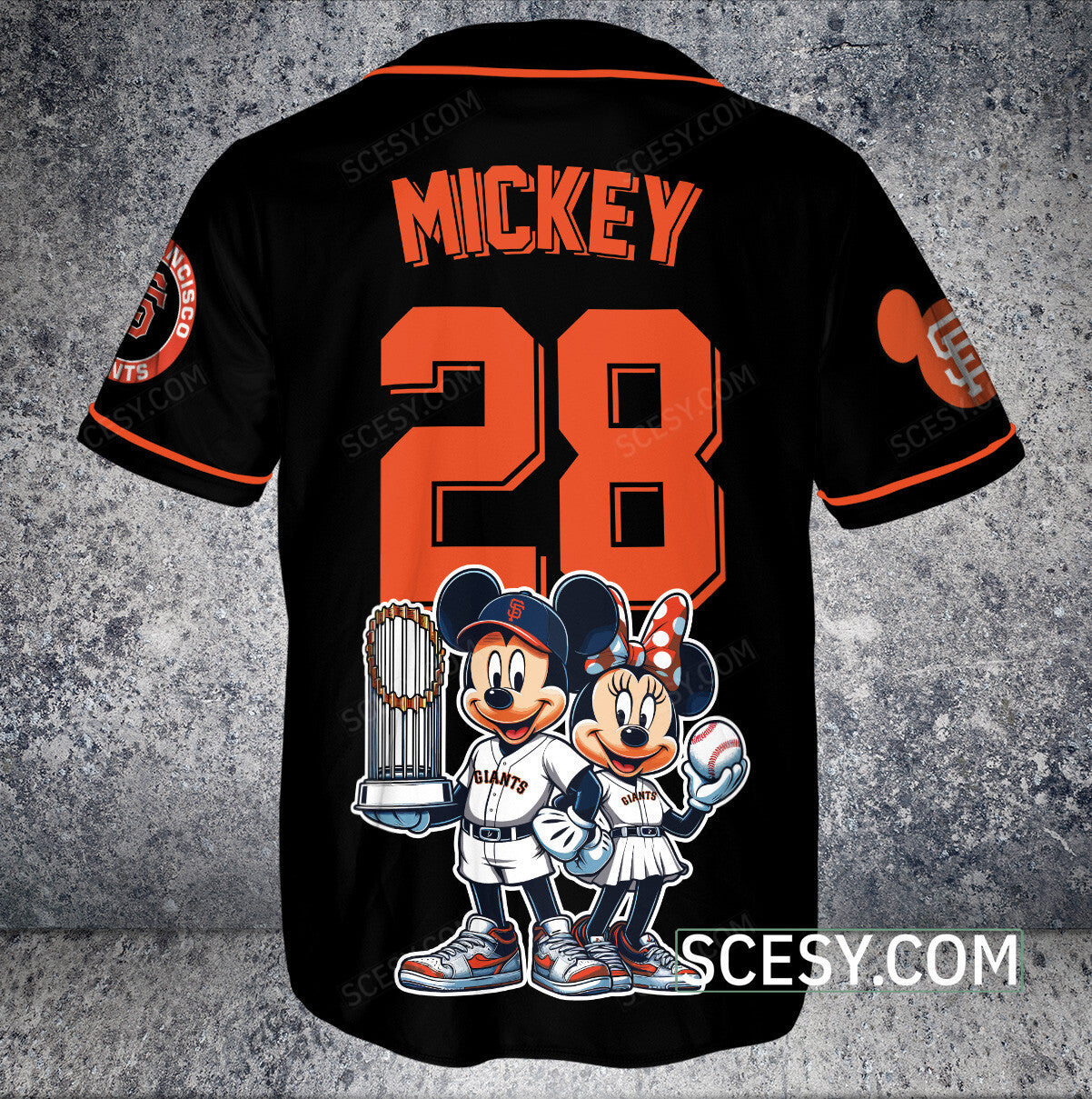 San Francisco Giants MM Baseball Jersey Black