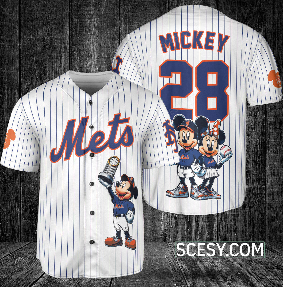 New York Mets MM Baseball Jersey White
