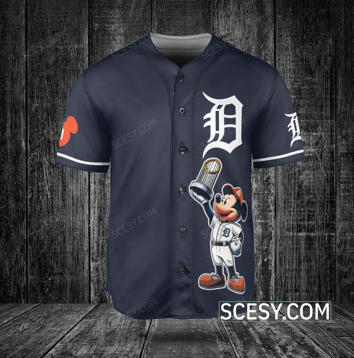 Detroit Tigers MM Baseball Jersey Navy