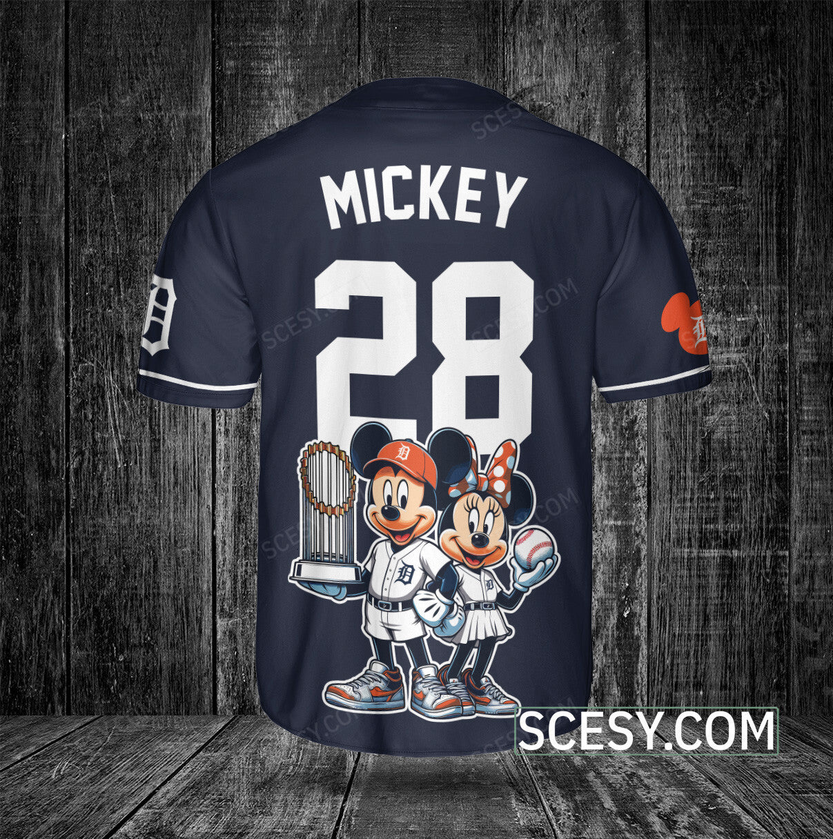 Detroit Tigers MM Baseball Jersey Navy