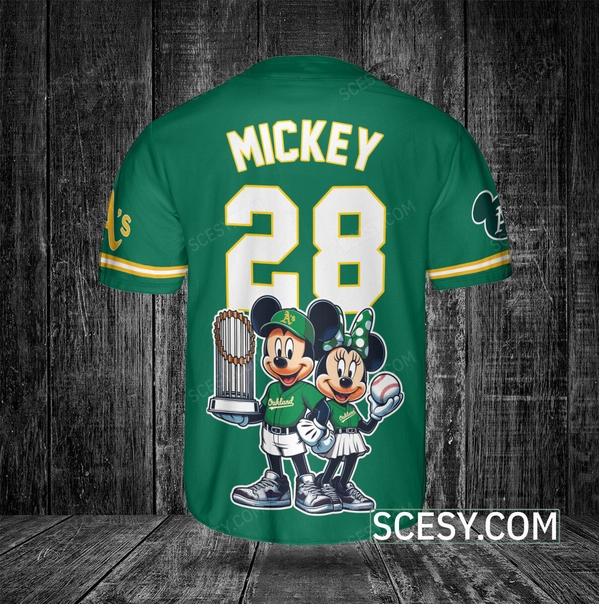 Oakland Athletics MM Baseball Jersey Green
