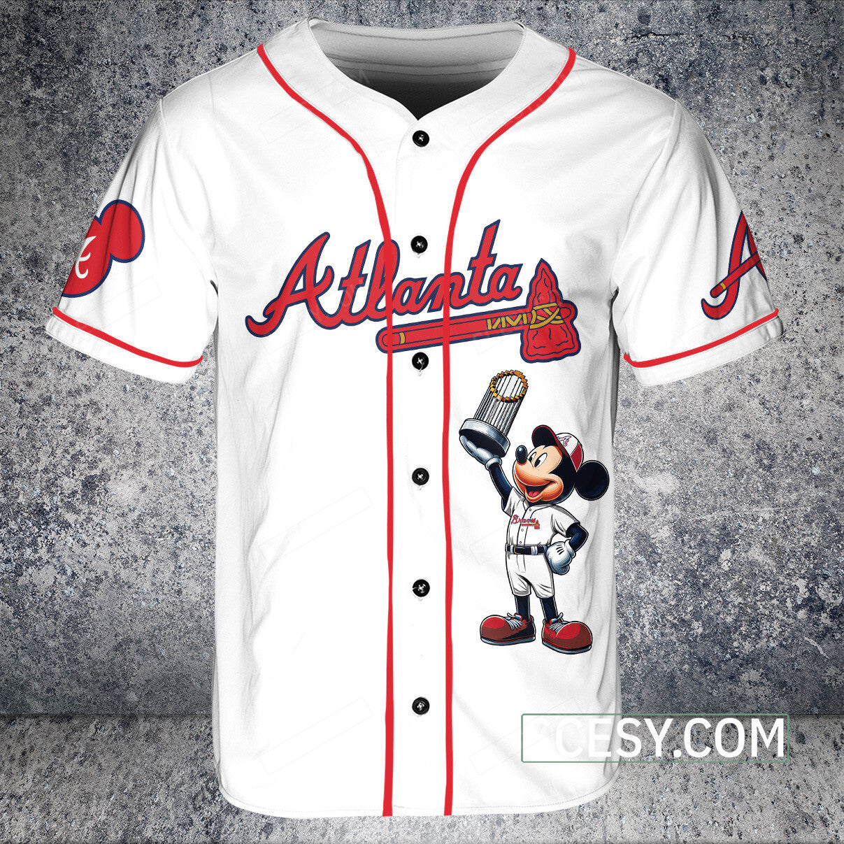 Atlanta Braves MM Baseball Jersey White