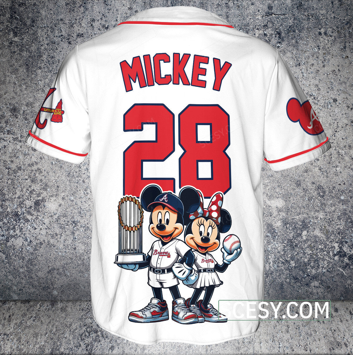 Atlanta Braves MM Baseball Jersey White