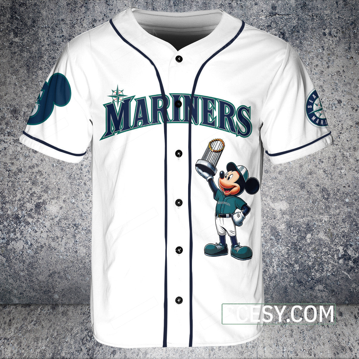 Seattle Mariners MM Baseball Jersey White