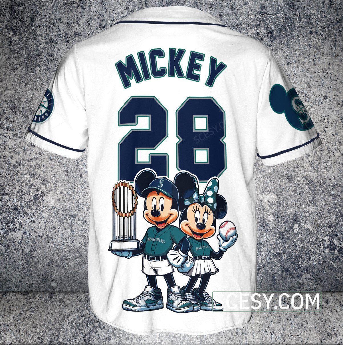 Seattle Mariners MM Baseball Jersey White