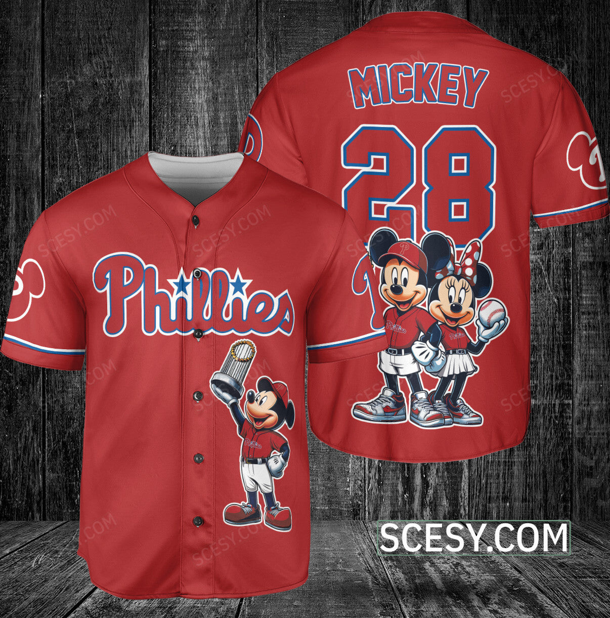 Philadelphia Philliies MM Baseball Jersey Red