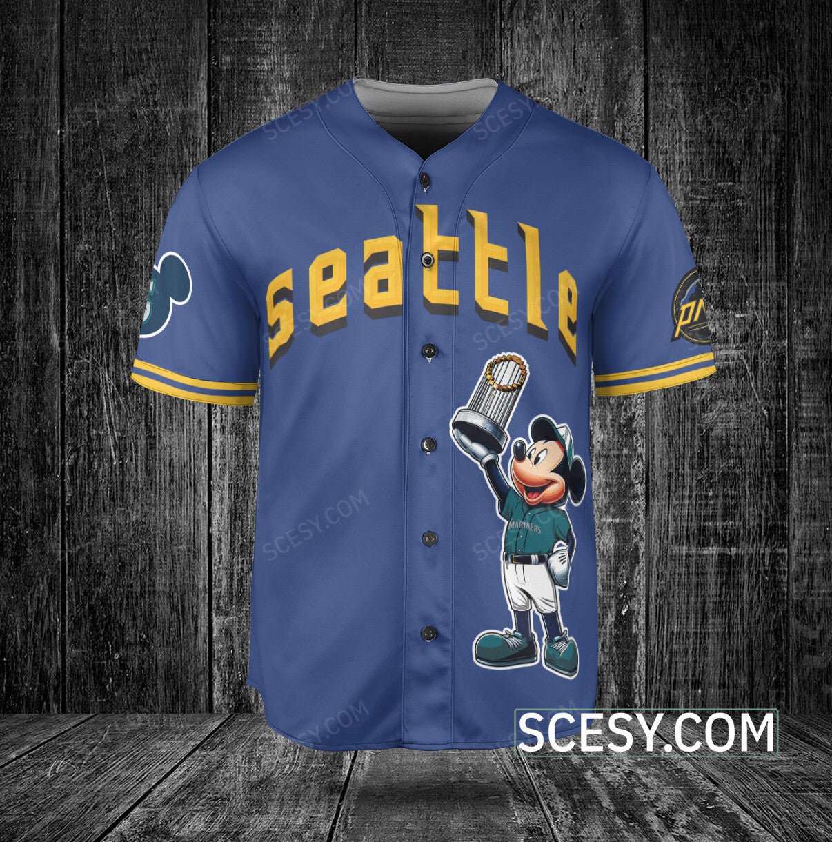 Seattle Mariners MM Baseball Jersey Blue