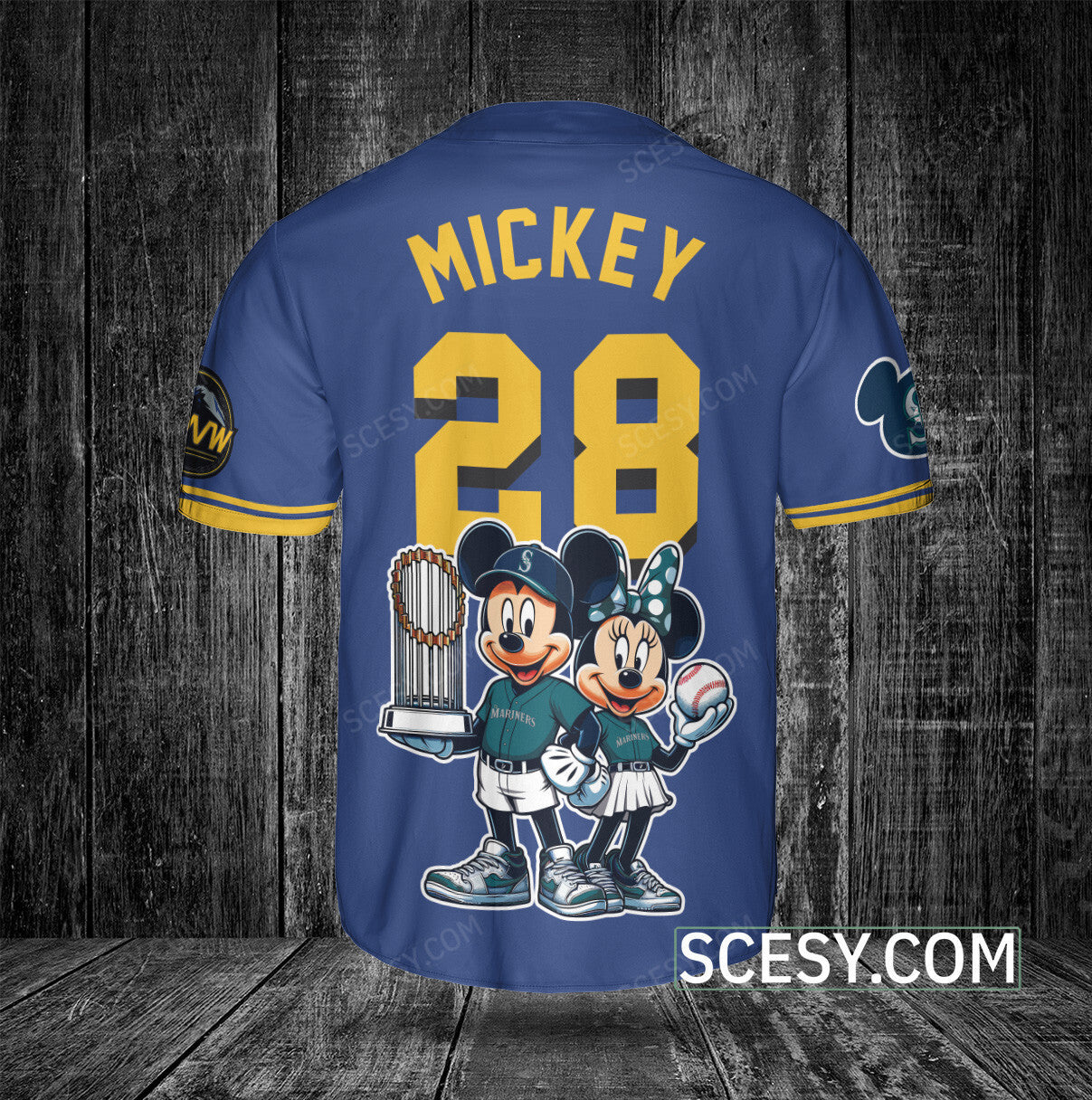 Seattle Mariners MM Baseball Jersey Blue